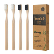 4Pcs  Bamboo Toothbrush Extra Soft Bristles for Sensitive Teeth