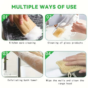 6 Loofah Natural Sponges