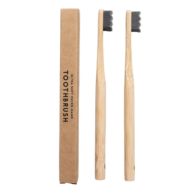 4Pcs  Bamboo Toothbrush Extra Soft Bristles for Sensitive Teeth
